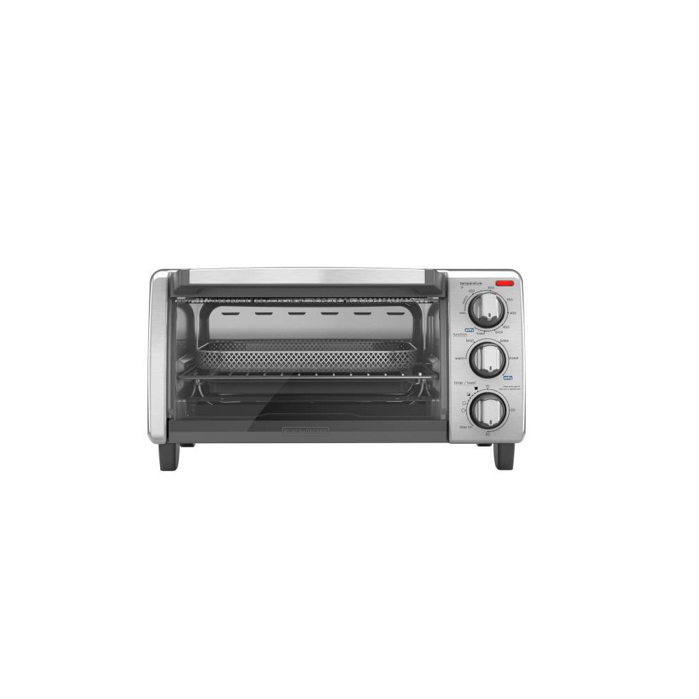 Photos - Toaster Black&Decker BLACK+DECKER 4 Slice Air Fry  Oven - TO1747SSG 