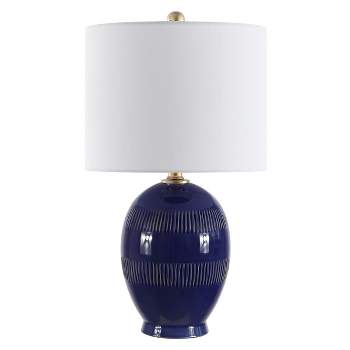 Liney 23" Table Lamp - Blue Crackle - Safavieh