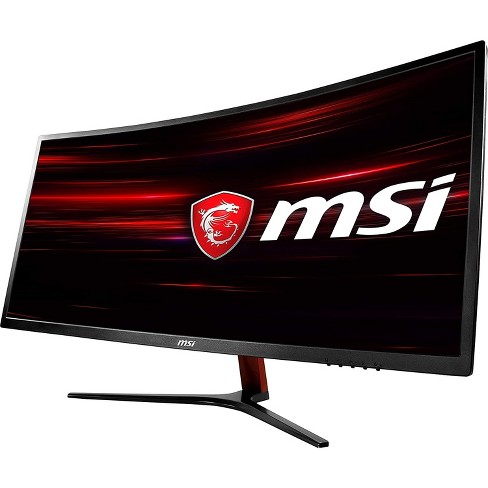 MSI Optix MAG341CQ 34 Inch 4K 3440 x 1440 8ms 100Hz 21:9 FreeSync  Widescreen Curved Screen Gaming LED LCD VA Monitor - Black