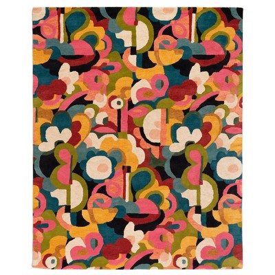 Multicolor 5x8 Handmade Wool Tufted Rectangular Rug