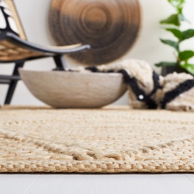 Ivory Cotton Hand-Knotted Non-Slip Area Rug - 27"x7"