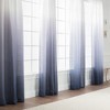 Chanasya 2pk Gradient Ombre Faux Belgian Flax Semi Sheer Window Curtain Panels - Set of 2 - 2 of 4