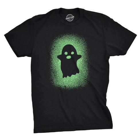 Glowing Ghost Glow In The Dark Shirt Scary Halloween T Shirt Cool Disguise Tee Crazy Dog Men s T Shirt Black M Target