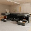 123" Chenille U-Shaped Modular Sectional Sofa with Ottoman & Storage - 4 of 4