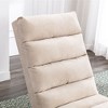 CAVINAS Comfy Massage Chair, Linen Fabric Recliner Accent Chair with Side Pocket, Ergonomic Chaise Lounge for Living Room, Bedroom - 4 of 4