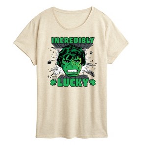 Women's - Marvel - St Patrick's Day Incedibly Lucky Short Sleeve Graphic T-Shirt - 1 of 3