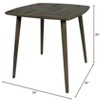 Moti Cole Reclaimed Solid Wood Square Counter Table in Brown Finish - 3 of 4
