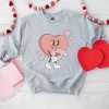 Simply Sage Market Women's Graphic Sweatshirt Be Mine Heart Cartoon - 3 of 4