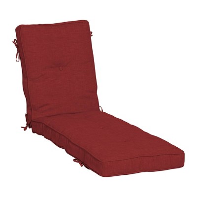 Leala Plush Fill Patio Chaise, Outdoor Furniture Cushions Chaise Lounge