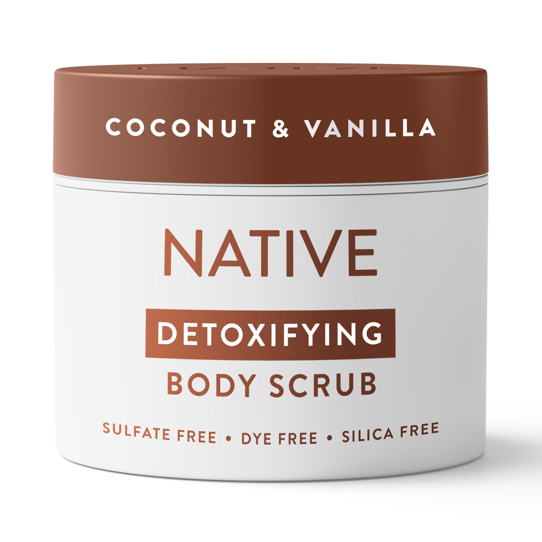 Native Coconut & Vanilla Scrub - 12oz: Exfoliating & Cleansing, Whole Body Use, Jar Container, For Normal & Dry Skin