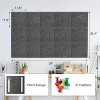 Large Cork Board for Wall,59" x 36",Black Bulletin Board,15 Pack Felt Wall Tiles,for Office, with 30 Pushpins,Pin Board for Home Office Classroom - 3 of 4
