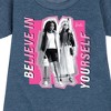 Girls' - Barbie - Believe In Yourself Graphic Short Sleeve Fleece Dress - 2 of 4