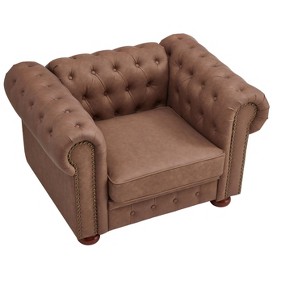 NicBex 44 Inch Modern Faux Leather Single Sofa for Living Room,Small Space,Office,Apartment - 1 of 4