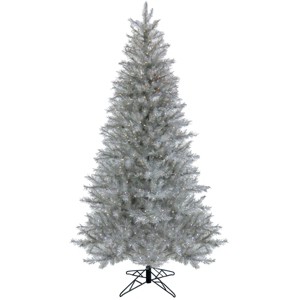 National Tree Company 10' Pre-lit Full Crystal Pine Artificial Christmas Tree with Blue/Red/Green LED Lights: Hinged Branches - 1 of 4