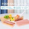 LunaLulinlk Freezer Ice Tray with Lid, Makes 64 Ice Cubes, Includes 2 Ice Trays, Ice Box, Ice Scoop and Lid, BPA Free, Pink - 2 of 4