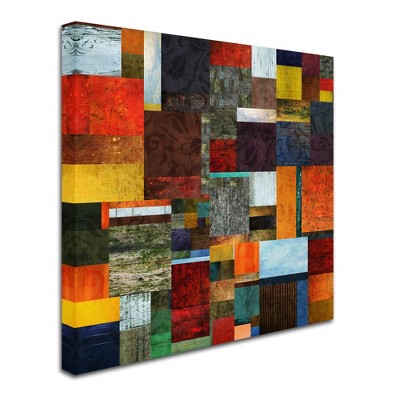 Trademark Fine Art -michelle Calkins 'brocade Color Collage 2' Canvas ...