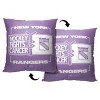 NHL New York Rangers Hockey Fights Cancer Fight For Throw Pillow 18x18 Inches - 2 of 4