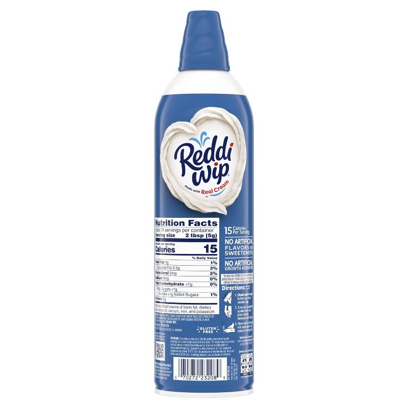 Reddi-wip Extra Creamy Whipped Dairy Cream Topping - 13oz, 5 of 6
