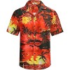 COOFANDY Men's Hawaiian Matching Shirt and Shorts Set Summer Beach 2 Piece Outfits Short Sleeve Cuban Shirts and Shorts - 4 of 4