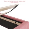 Twin Size Velvet Bed Frame, Corduroy Upholstered Twin Bed Frames Platform - 3 of 4