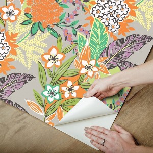 Brewster Peel and Stick 1pc Wallpaper RuJardin l'Orange - 1 of 4