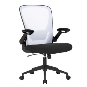 BestMassage Home Office Chair Mesh Back Chair Computer Chair with Adjustable Height Swivel Function and Flip-Up Arms - 1 of 4