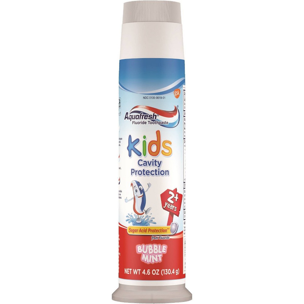 GTIN 053100003037 product image for Kids' Aquafresh Bubble Mint Pump Toothpaste - 4.6oz | upcitemdb.com