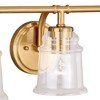 Vaxcel Toledo 3 - Light Vanity in  Natural Brass - 4 of 4