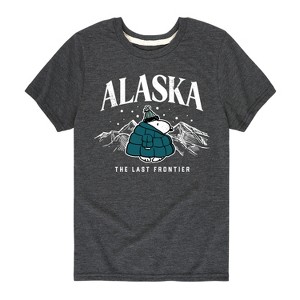 Boys' - Peanuts - Snoopy Alaska Last Frontier Short Sleeve Graphic T-Shirt - 1 of 4