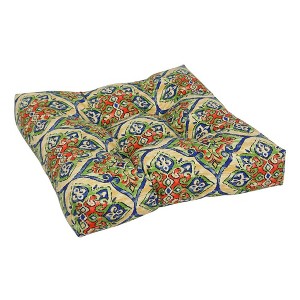 Blazing Needles, 19-inch Squared Polyester Outdoor Tufted Dining Chair Cushion - 1 of 2