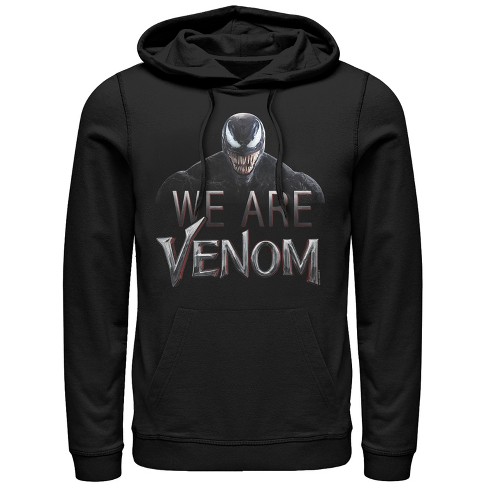 Men s Marvel We Are Venom Film Logo Pull Over Hoodie Black X Large