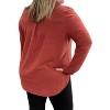 Women's Long Sleeve With Thumbholes Gabby Top - honeyme - 2 of 2