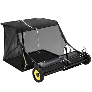 50'' Tow-Behind Lawn Sweeper, Pull-Behind Leaf Collector with Height Adjustment & Easy-Dump Hopper for Lawn and Yard Cleanup - 1 of 4