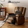 Leather Power Lift Recliner , Wide 21.2" Seat Width Recliner Chairs with Pockets for Living Room CF8013 - 4 of 4