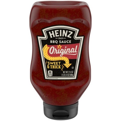Heinz Original Sweet & Thick BBQ Sauce, 21.4 oz, Pack of 4