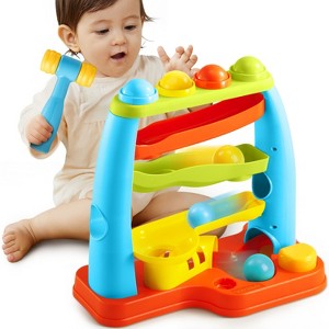 Joyfy Pound A Ball Toys for Toddler, Stacking, Learning, Active, Early Developmental Hammer Montessori Toys, Birthday Gift for Boy Girl Ages 1 2 3 - 1 of 4