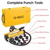 Yescom 10 Ton Hydraulic Knockout Punch Set 1/2" to 2" 6-Die Conduit Hole Puncher for Metal - Yellow - 4 of 4