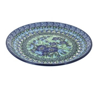 Blue Rose Polish Pottery Ceramika Artystyczna Dessert Plate - 1 of 1