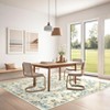 Insect Botanical Washable Rugs for Living Room Non Slip Low Pile Modern Floral Printed Accent Rug Stain Resistant Indoor Carpet - 3 of 4