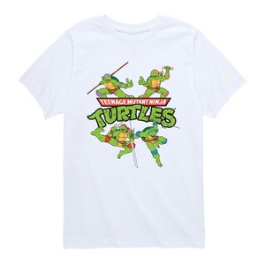 Boys' - Teenage Mutant Ninja Turtles - Group Short Sleeve Graphic T-Shirt - 1 of 4