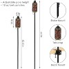 Sunnydaze Outdoor 3-in-1 Adjustable Height Tiki Face Patio and Lawn Torch Light Set - image 4 of 4