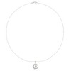 Disney Tinkerbell C Initial Silver Pendant Necklace - 3 of 4