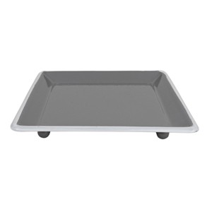 Square Shaped Trinket Tray Gray Metal - Foreside Home & Garden - 1 of 4