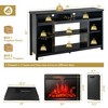 Tangkula 58" Fireplace TV Stand Entertainment Console w/ Spacious Tabletop & Shelves - 4 of 4