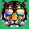 Women's Design By Humans Summer Tiger By clingcling Racerback Tank Top - 2 of 2
