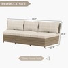 YARDSIGHT Three-Seater Armless Sofa - Space-Efficient & Stylish for Living Rooms, Studios & More - 3 of 4