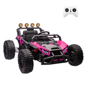 Kids Ride On UTV, Toddler Electric Ride On Car, 24V Battery Powered Off-Road UTV Car Toy w/Remote Control - 1 of 4