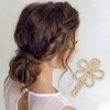 Unique Bargains Women's Grace Starfish Faux Pearl Hair Clips Gold Tone White 5 Pcs - 2 of 3