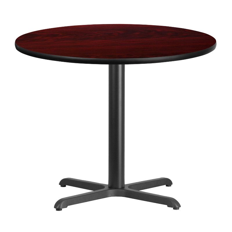 Flash Furniture 36'' Round Laminate Table Top with 30'' x 30'' Table Height Base, 4 of 6