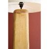 Wooden Floor Lamp with Fabric Shade – 61" Tall by Kalalou - 3 of 3